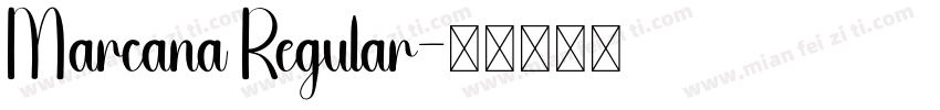 Marcana Regular字体转换